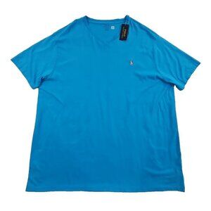 NEW Polo Ralph Lauren V Neck T Shirt Men's 3XB Blue NWT Luxury